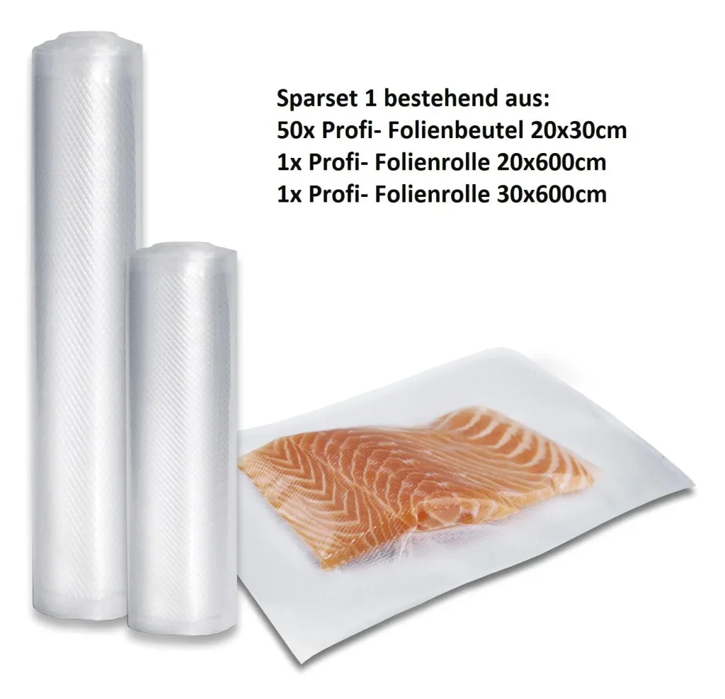 Profi-Folienbeutel und -rollen, 3-teilig