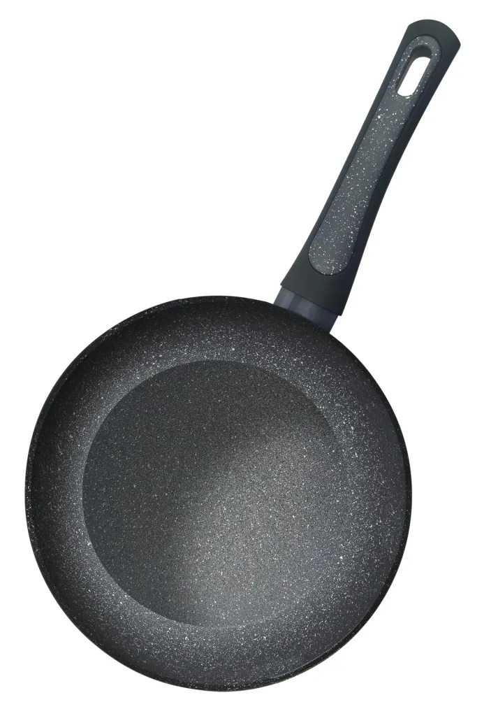 Pfannen-Set, grau-schwarz, 3-teilig