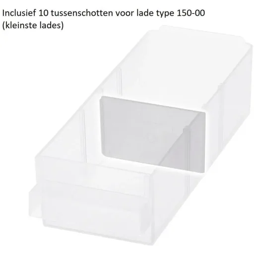 Schubladenblock mit 44 Schubladen - 51x30,6x15cm MIT losem Einsatz A9-1 - Kunststoff