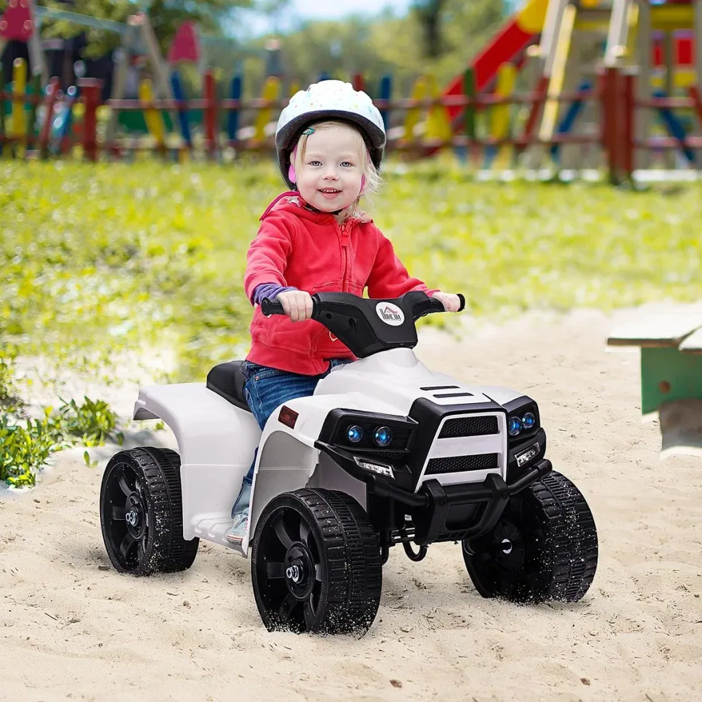 Mini Elektro-Quad Kinder Elektro ATV Kinderwagen für 18 bis 36 Monaten Elektromotorrad mit 2 Scheinwerfer Elektroquad St