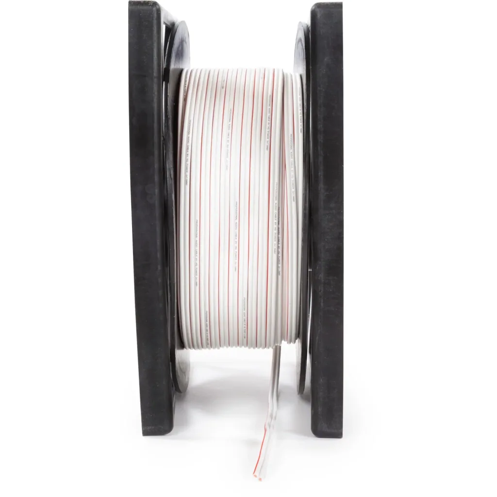 lautsprecherkabel - weiß - 2 x 1.5 mm² - 100 m