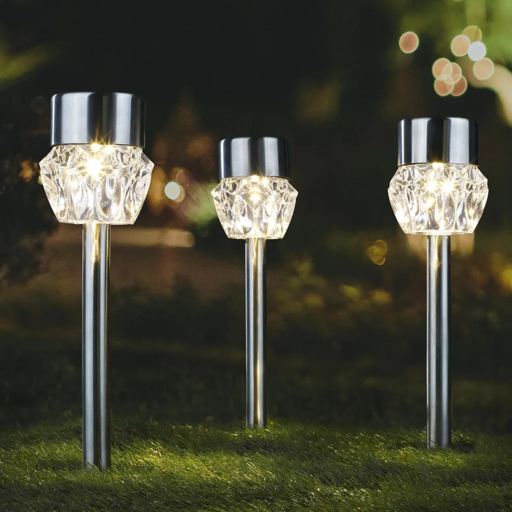 Solar Gartenlampen Set, 3teilig