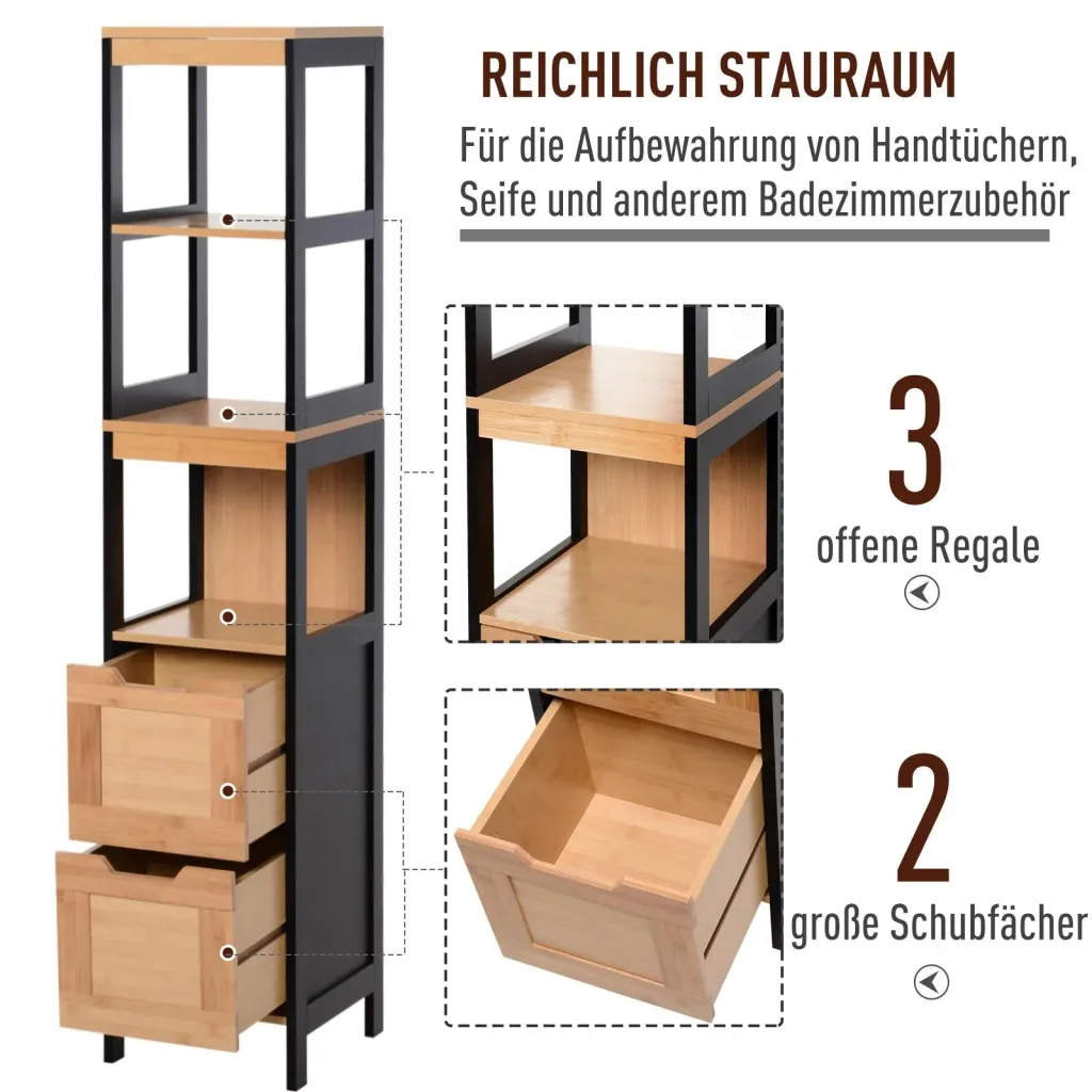 Badezimmerregal mit 3 Ablagen
