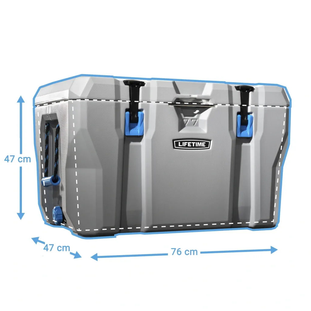 Lifetime Kühlbox 73 Liter Volumen grau