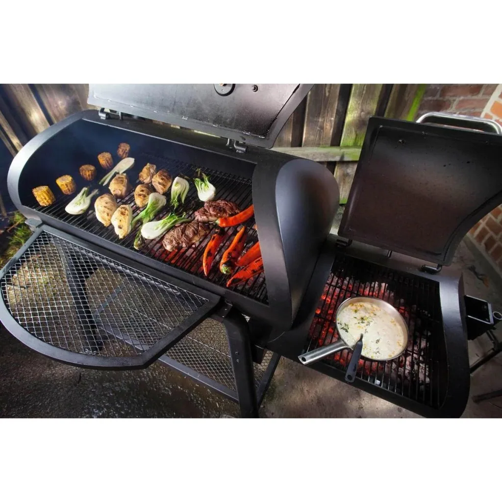 Smoker V-200 - Barbecue - Holzkohlegrill - 16 Zoll - Grillen, Räuchern