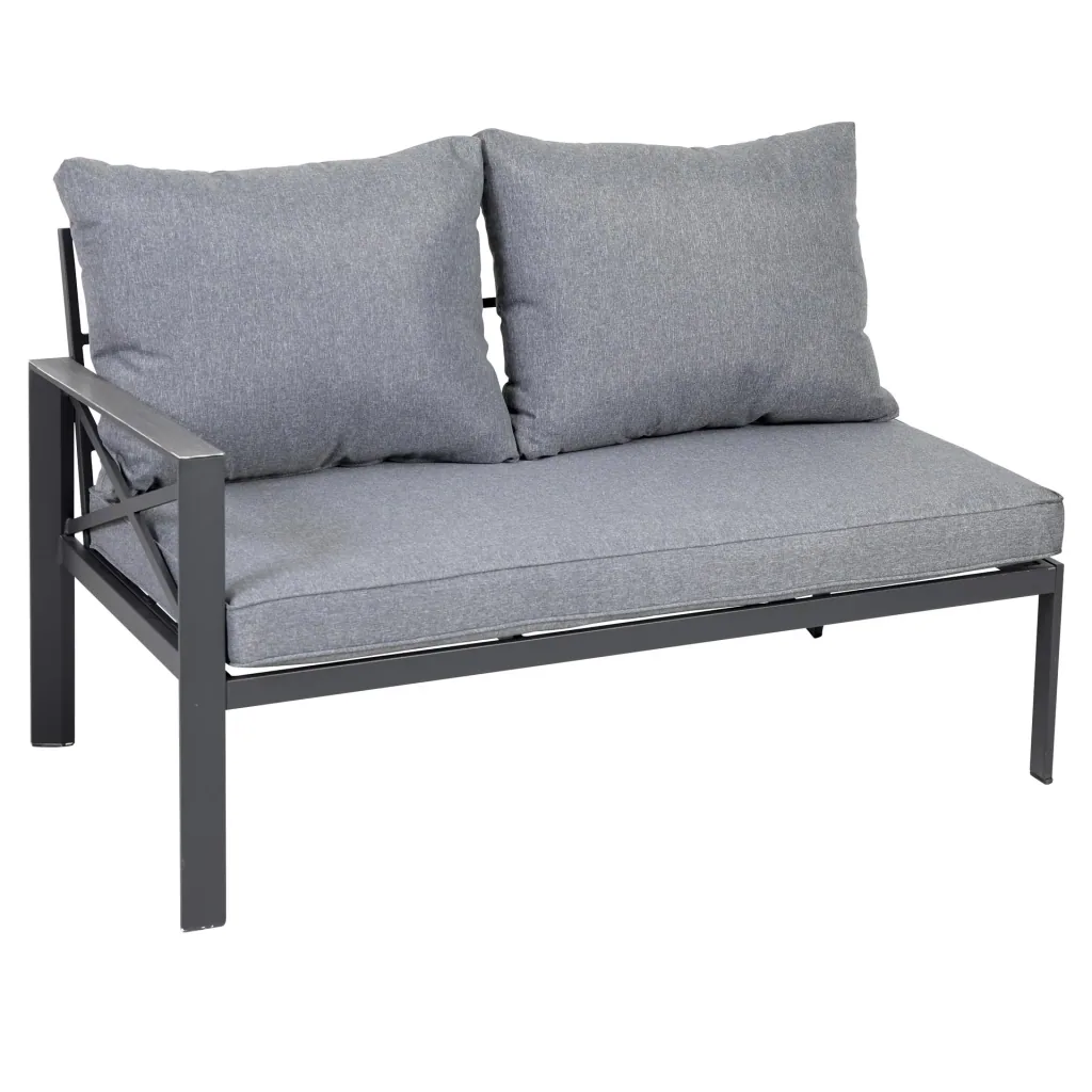 Gartenmöbel-Lounge-Set "Amsterdam" - anthrazit  