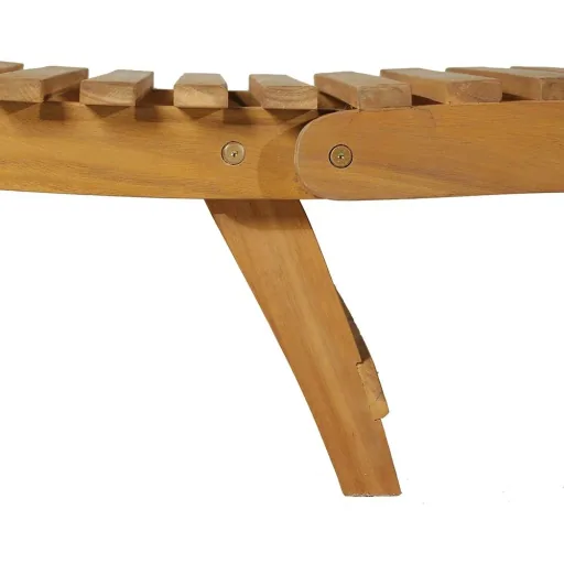 Sonnenliege Relaxliege Gartenliege Gartenmöbel faltbar Akazienholz mit Kissen Teak + Weiß 53 x 191 x 60,5 cm