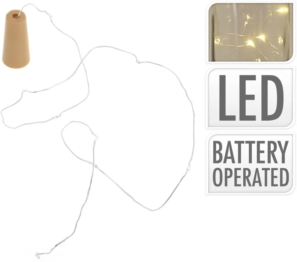Flaschenkorken mit leuchtenden LED