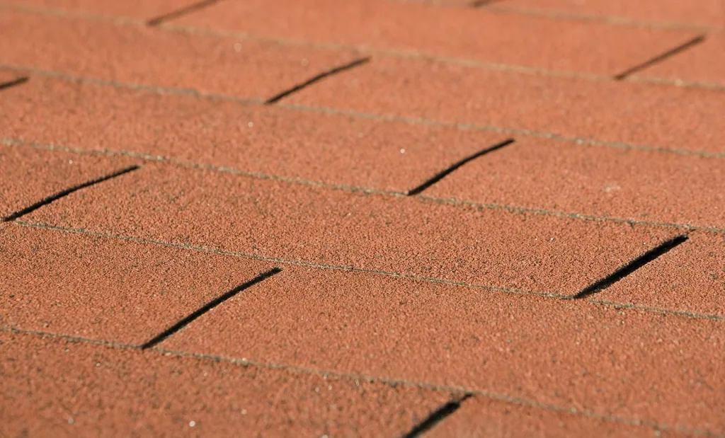 Dachschindeln rechteckig rot, 3 m²