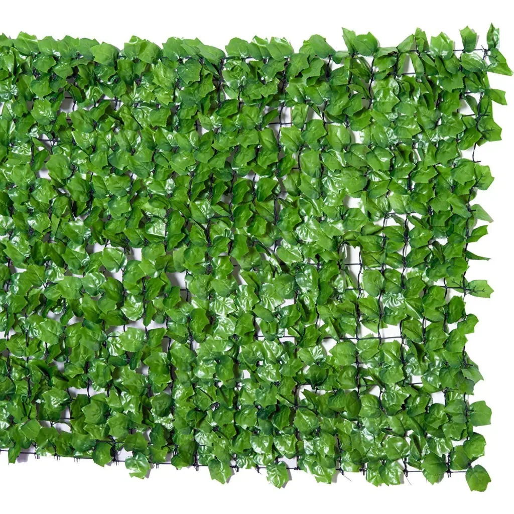Sichtschutz Künstliche Hecke Wanddekoration 1x3m Hellgrün