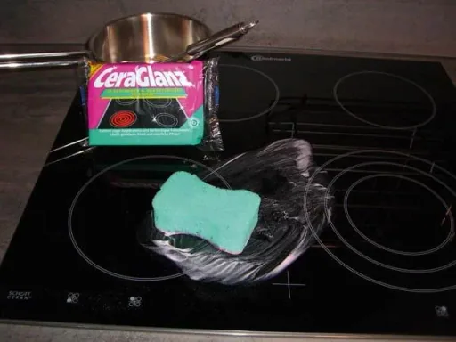 CeraGlanz Glaskeramik-/ Kochfeldreiniger, 2er Pack - 2 in 1