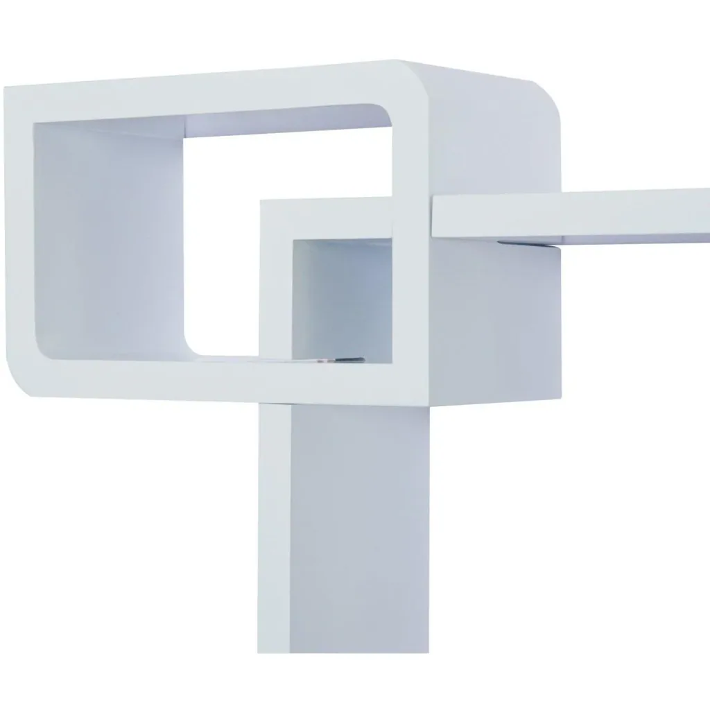 Wandregal Hängeregal mit 3 Fächern MDF Weiß