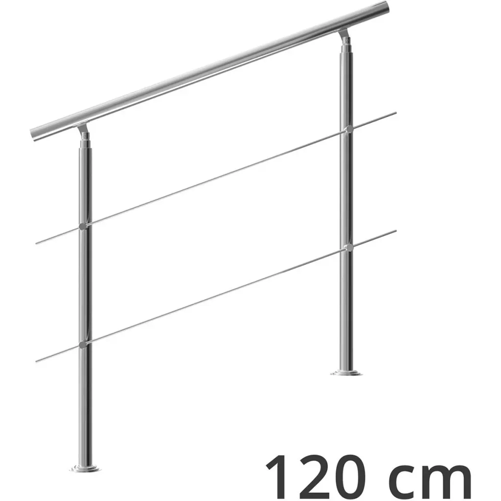 Handlauf Edelstahl 120cm 2 Streben
