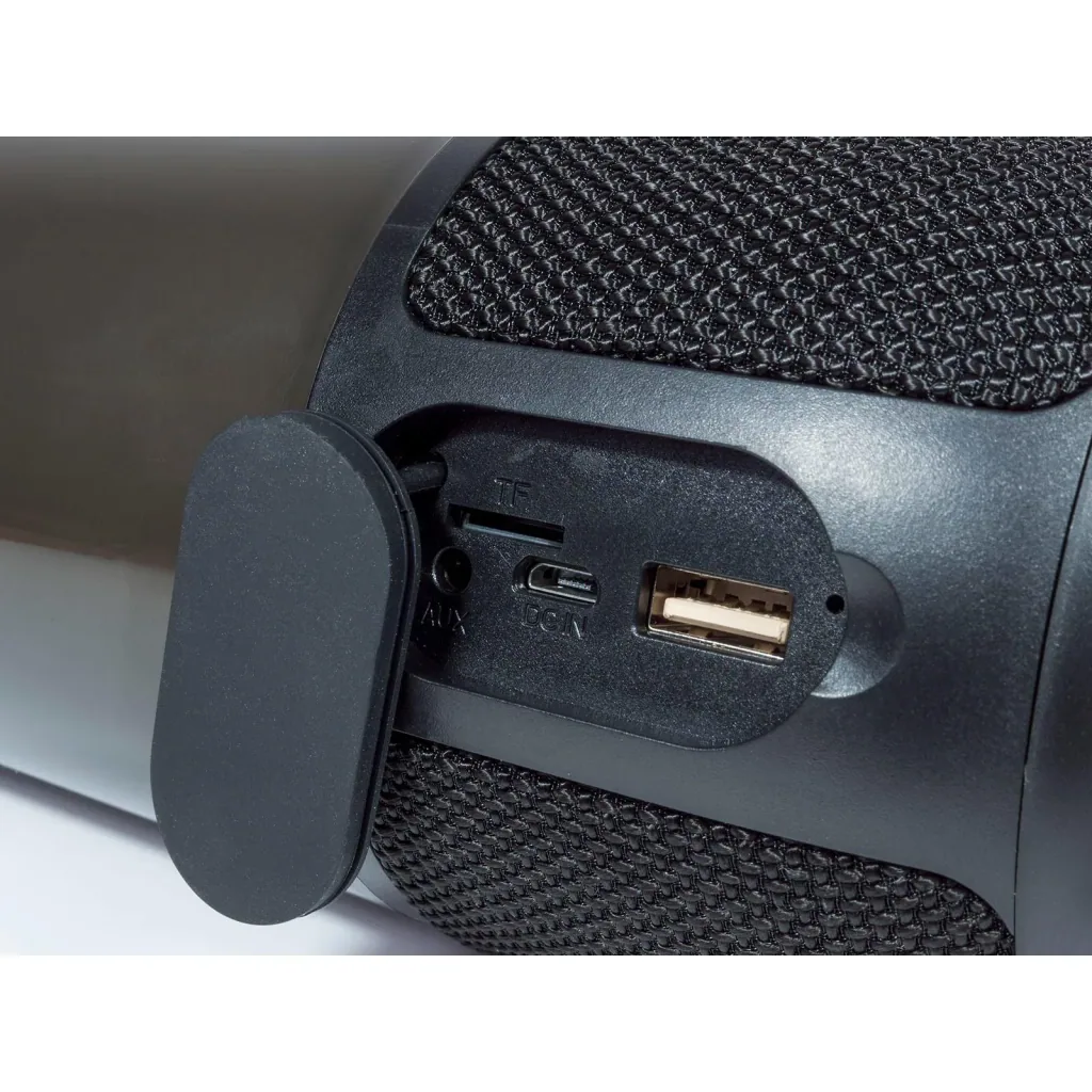 VT-7456 Bluetooth-Lautsprecher mit RGB-Beleuchtung - 2x 3Watt - schwarz