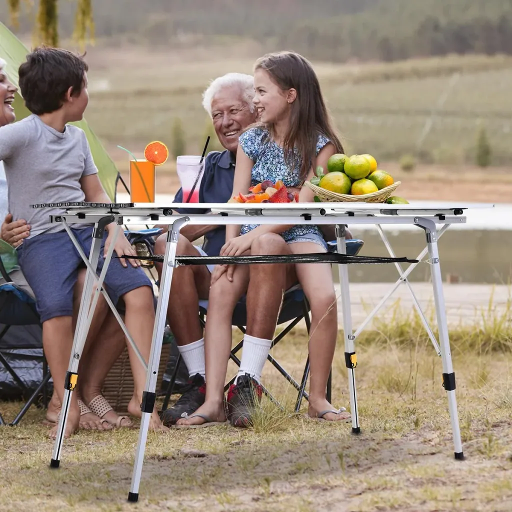 Picknicktisch silber