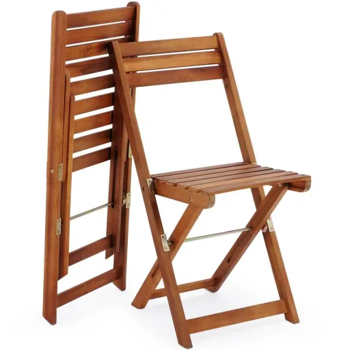 Balkonset aus Akazienholz 3-teilig.