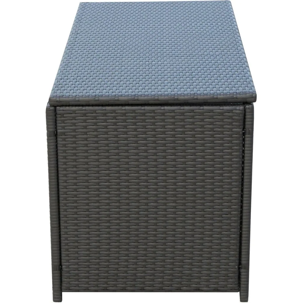 Polyrattan Auflagenbox Gartenbox Metall Braun