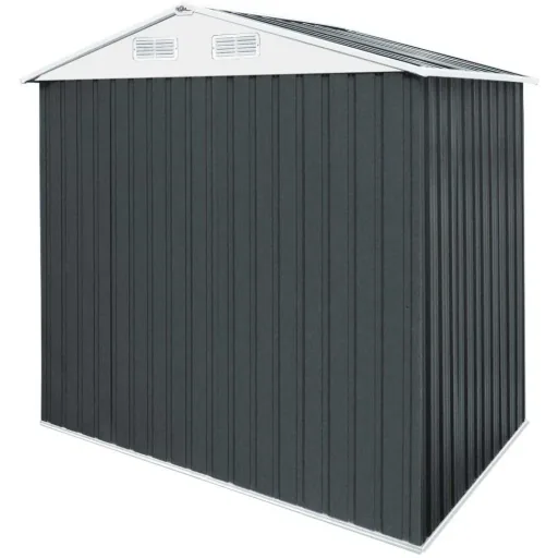 Gartenhaus anthrazit Metall 210x132x186cm