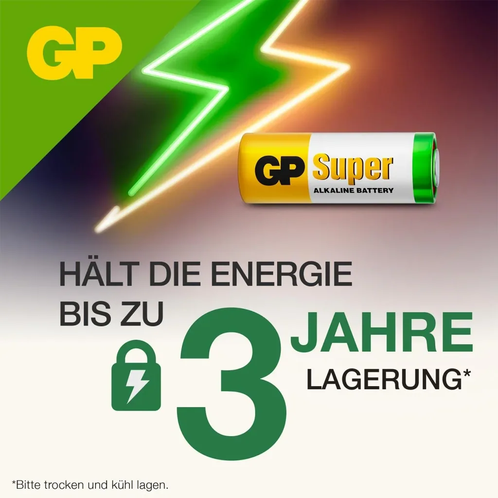 Alkaline 23A Rundzellenbatterie, 12 V - 5 Stück