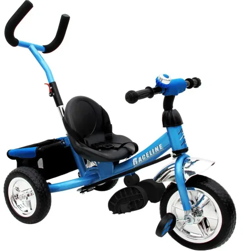 Kinder-Dreirad Raceline - Metall - Schiebestange - blau
