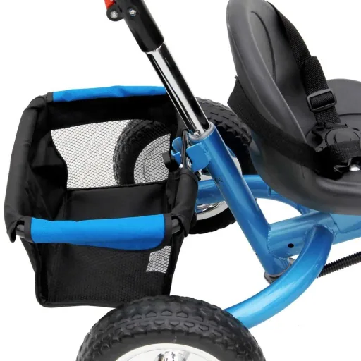 Kinder-Dreirad Raceline - Metall - Schiebestange - blau