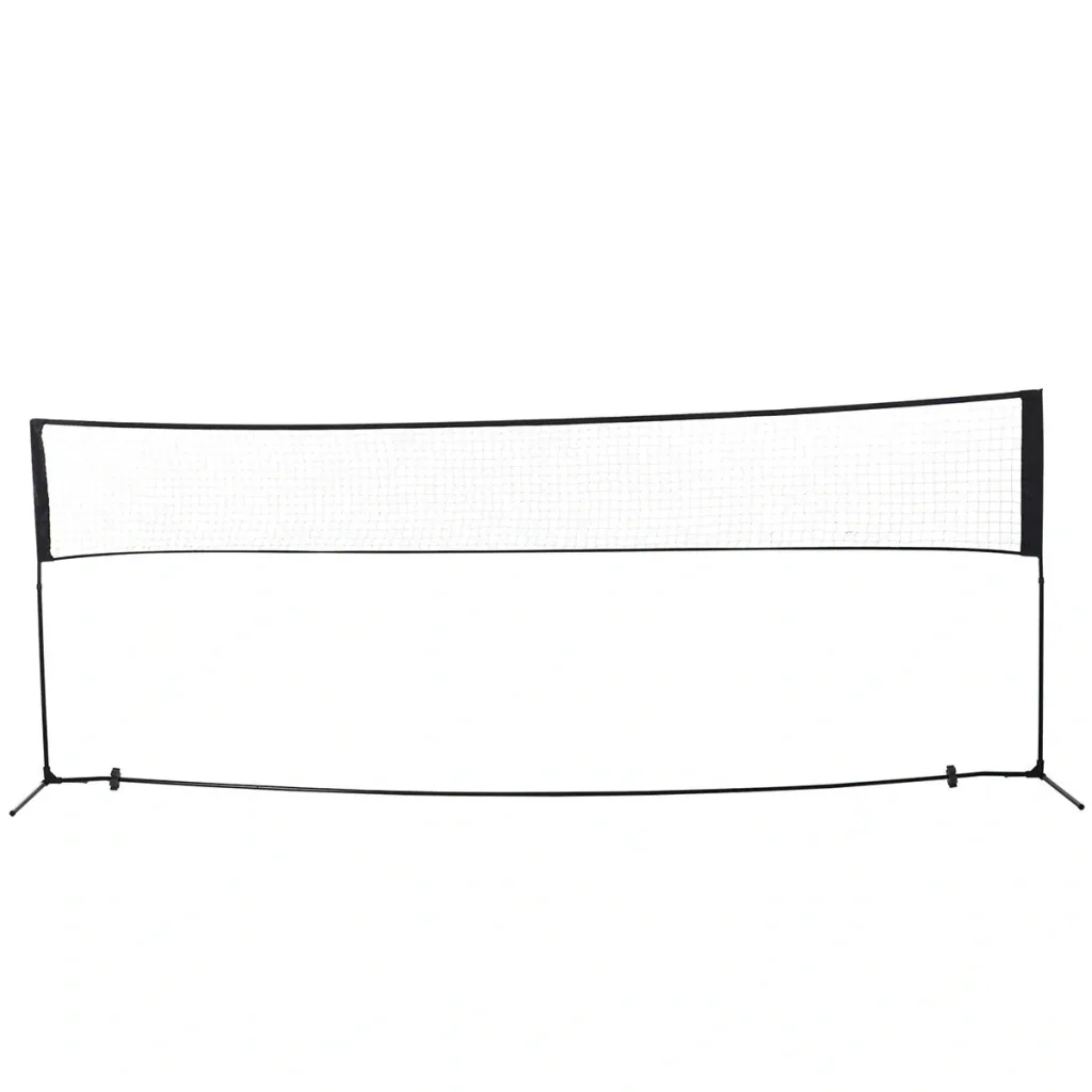Badmintonnetz höhenverstellbar schwarz