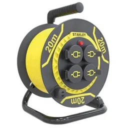 Neopren-Kabeltrommel - 20 M - 3G1.5 - 4 Steckdosen
