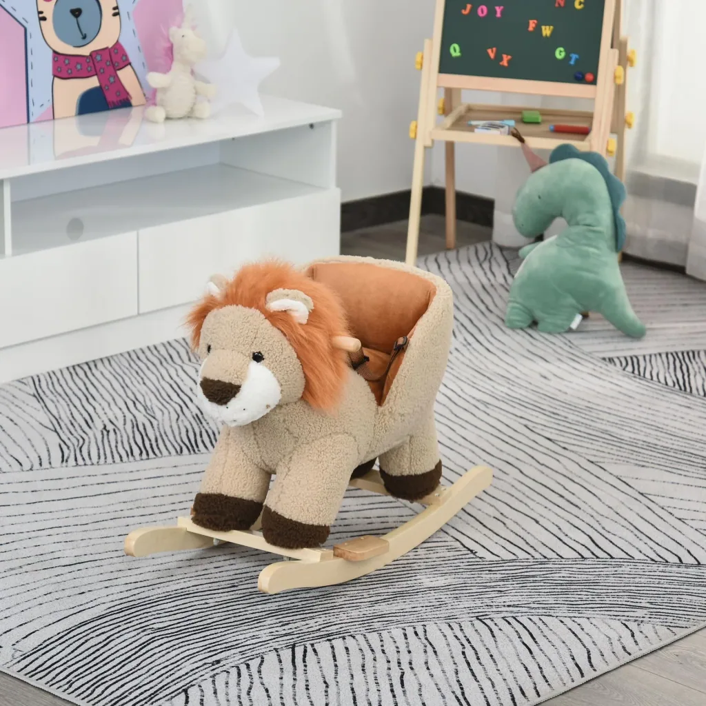 Kinder Schaukelpferd als Löwe