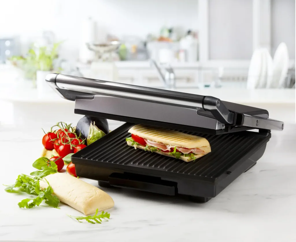Multi Kontaktgrill, 2000 Watt Edelstahlgehäuse - Multi Elektrogrill - Paninigrill