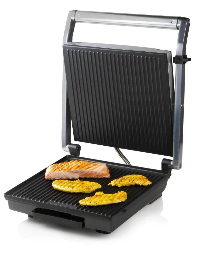 Multi Kontaktgrill, 2000 Watt Edelstahlgehäuse - Multi Elektrogrill - Paninigrill