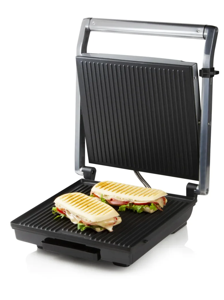 Multi Kontaktgrill, 2000 Watt Edelstahlgehäuse - Multi Elektrogrill - Paninigrill