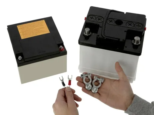 Anschlusskabel für Auto-/Weidezaunbatterie, 3 m lang