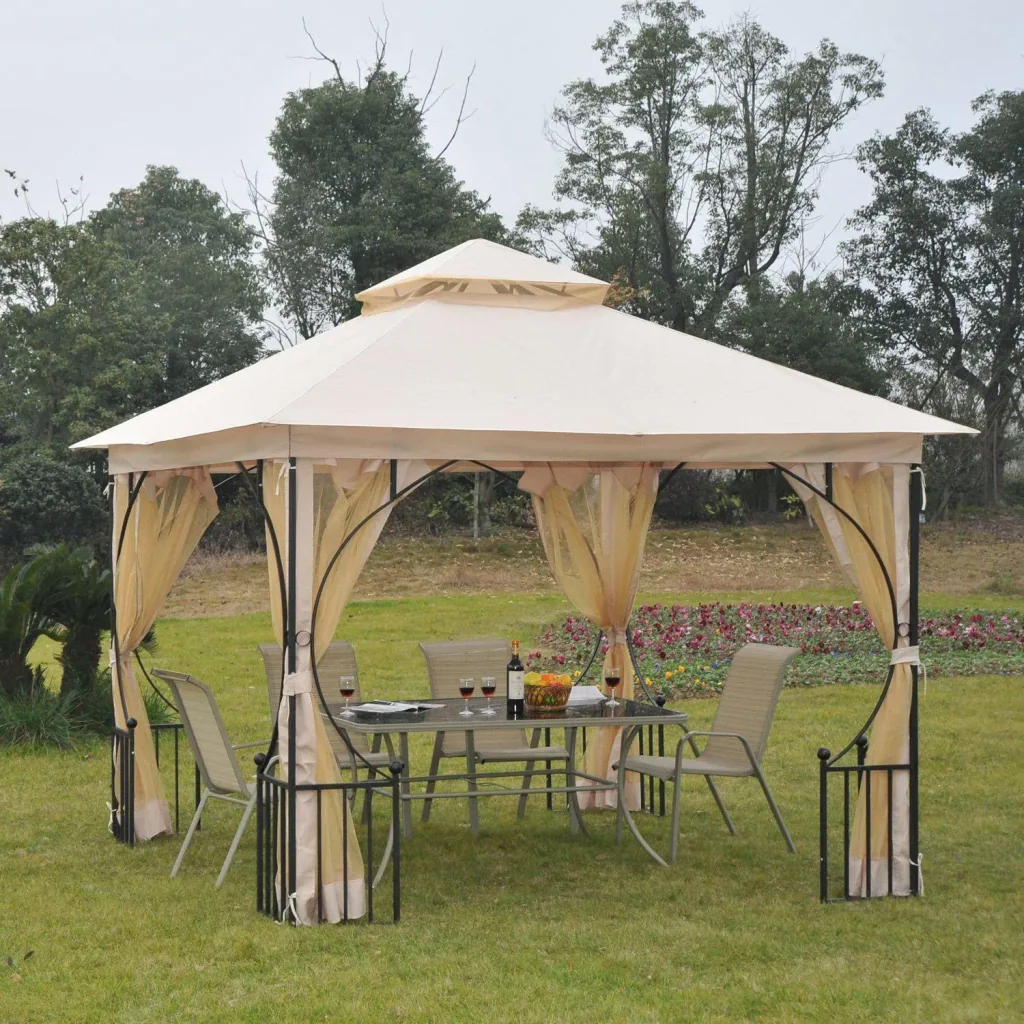 Gartenpavillon mit Doppeldach