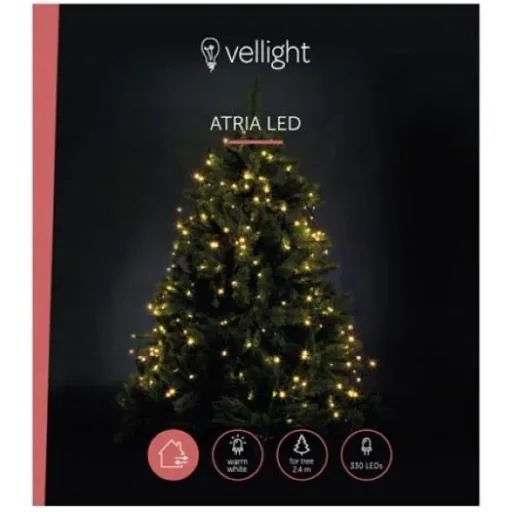 Vellight Weihnachtsbeleuchtung - für Weihnachtsbäume bis zu 240 cm - 330 LEDs - Warmweiß - Innen & Außen