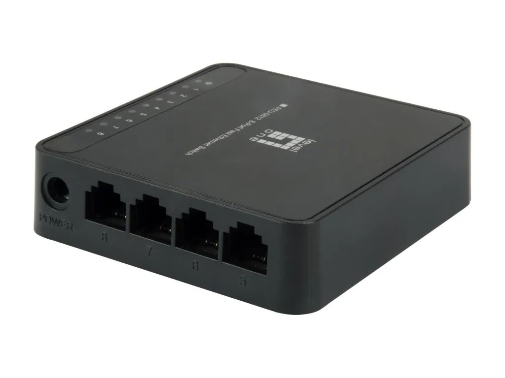 Switch 8x FE FEU-0812 Kunststoff