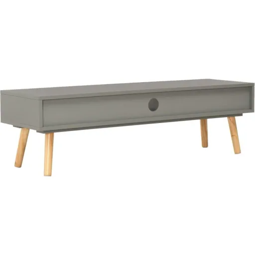 TV-Schrank 120x35x35 cm Kiefer massiv grau