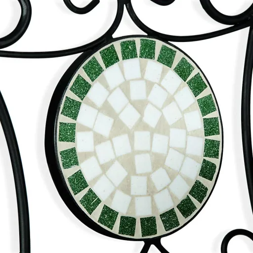 Mosaikstuhl FLORA 2er Set mit Metallgestell
