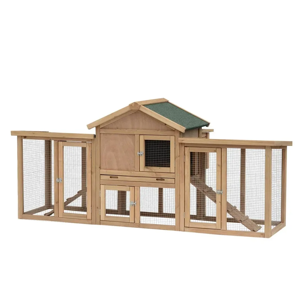 Freilaufgehege Hühnerstall Holz