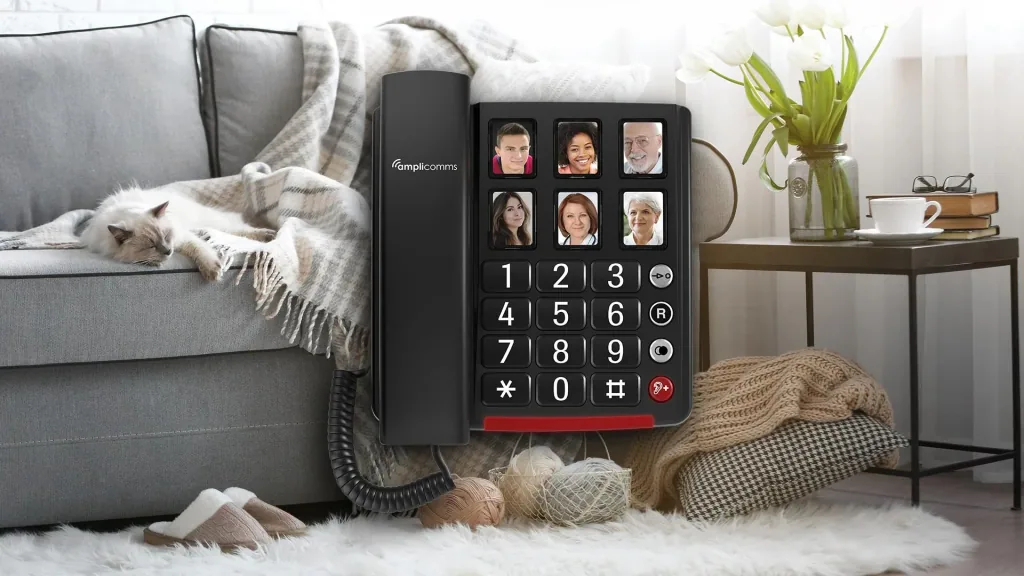 Großtastentelefon mit 6 Bildwahltasten