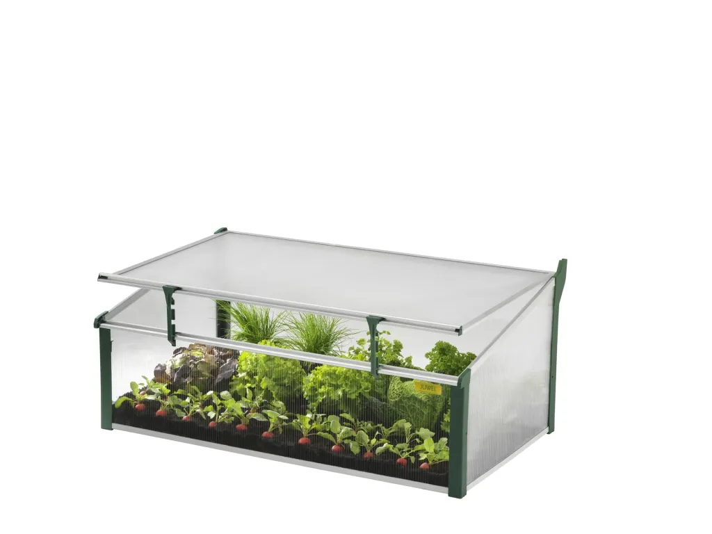JUWEL Komfort-Frühbeet EASY-FIX 100/60, ca. 100 × 60 × 30/40 cm, Aluminium