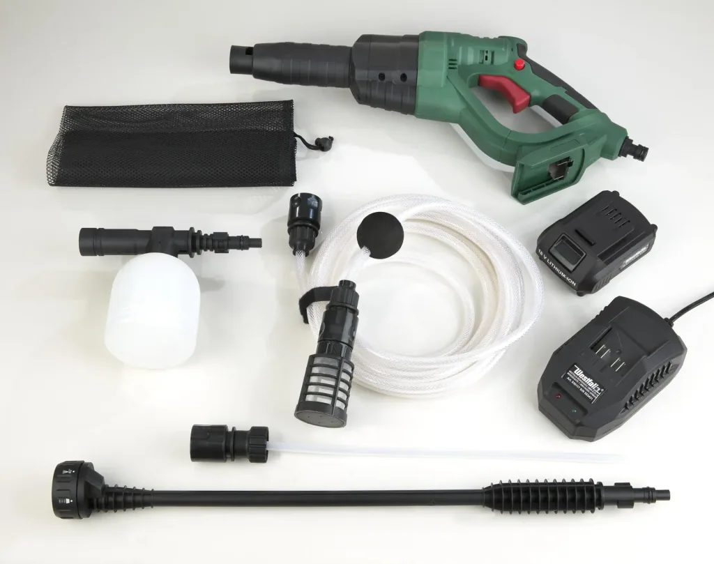 Hochdruckreiniger "Jet Nexx 2", 18 V Li-Ion, inklusive 18 Volt Li - Ion Akku 1,5 Ah und Ladegerät 2,4 A