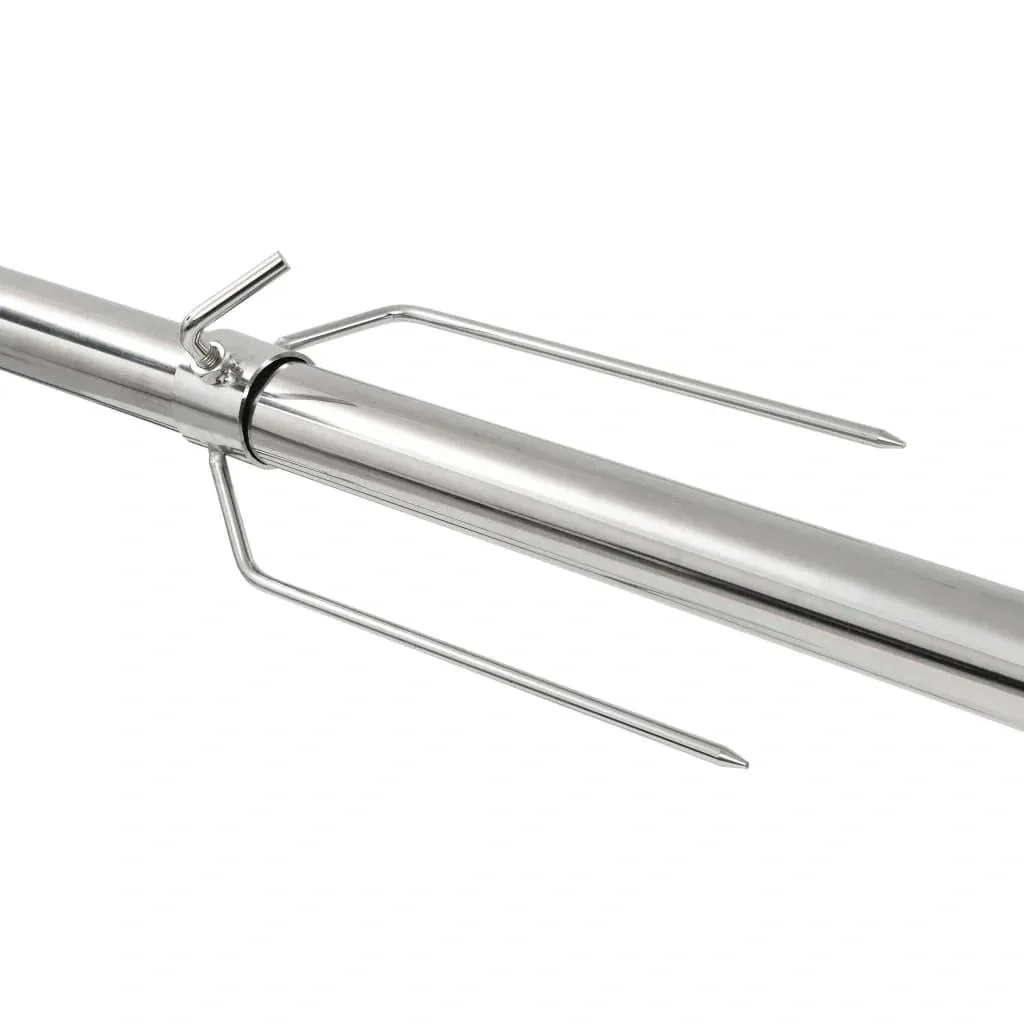 Automatischer Grill mit Motor 207x45x81 cm aus Edelstahl