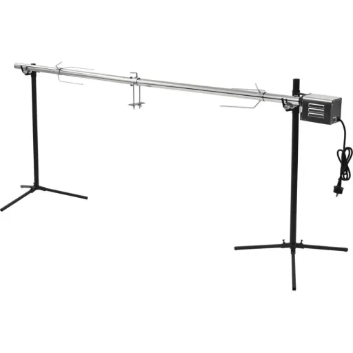 Automatischer Grill mit Motor 207x45x81 cm aus Edelstahl