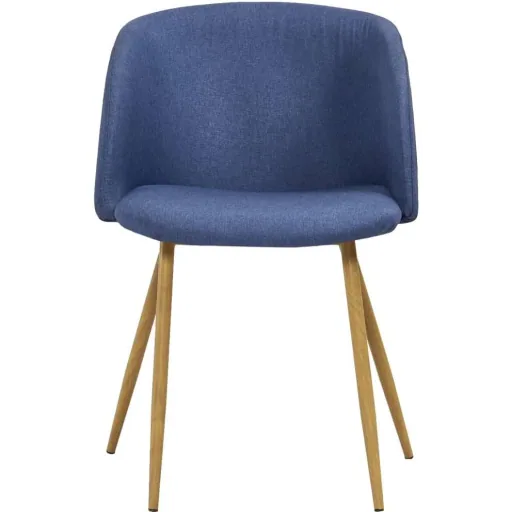 Esszimmerstühle 2-Sitzer Stoff blau
