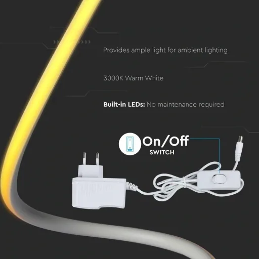 VT-7312 LED-Design-Tischleuchte - 17W - 1300 Lumen - 3000K - Weiß