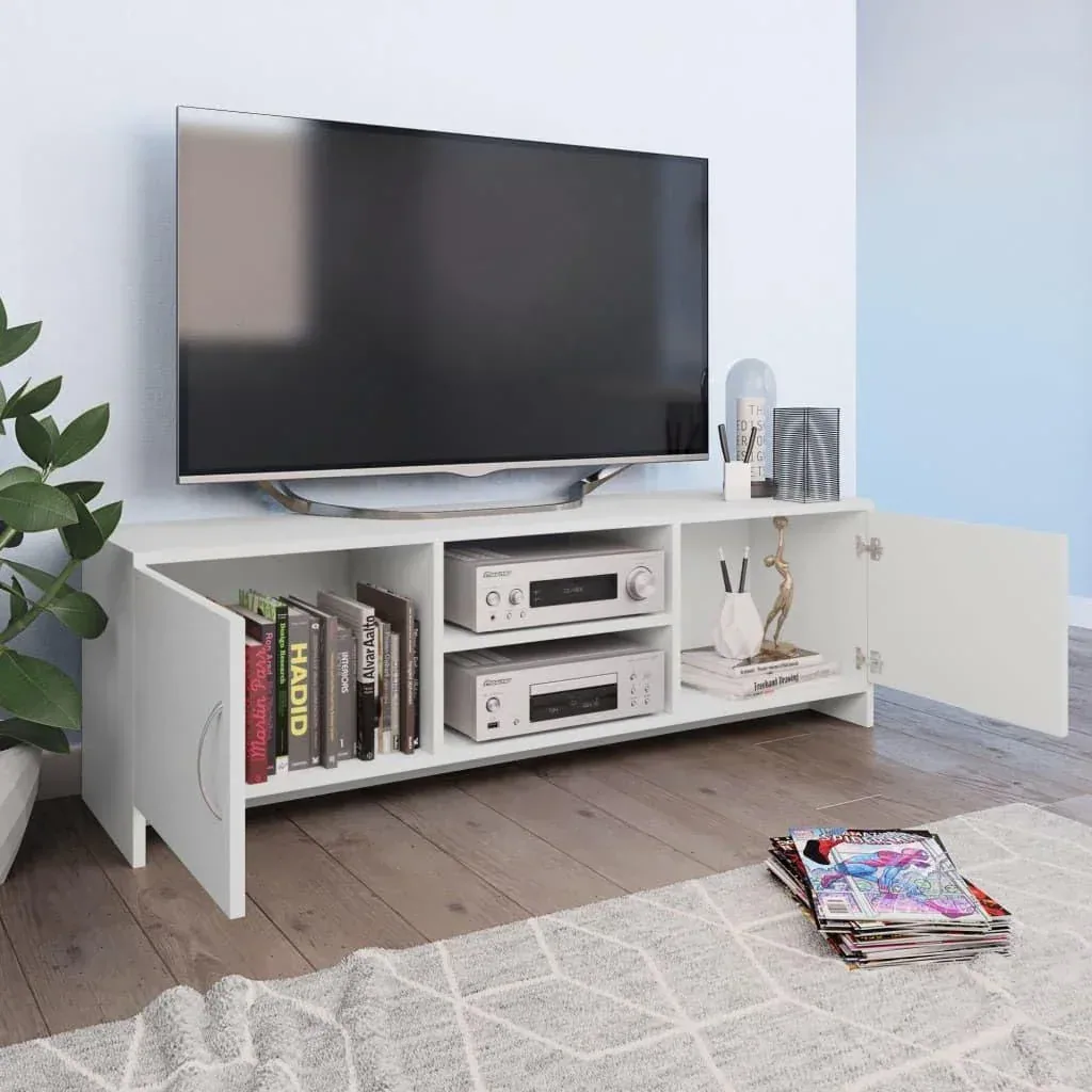TV-Schrank 120x30x37,5 cm Spanplatte weiß