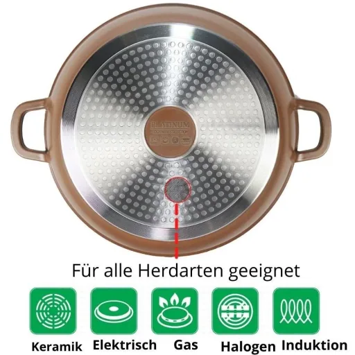 Platin-Bräter - Antihaft - 24cm - Kupfer