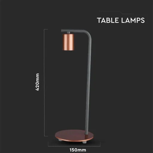 VT-7412 Tischlampe - E27 - Bronze