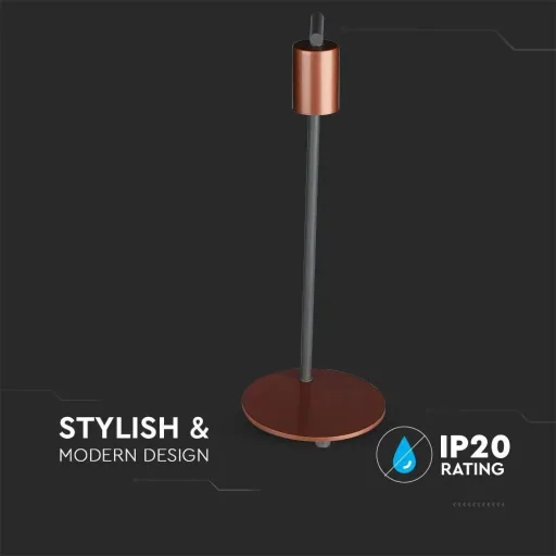 VT-7412 Tischlampe - E27 - Bronze