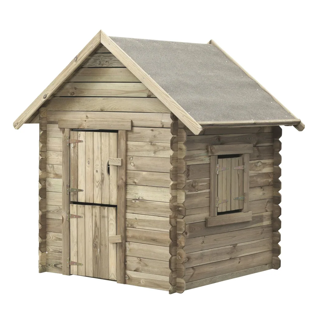 Spielhaus Louise Holz Satteldach 160 cm x 120 cm x 120 cm